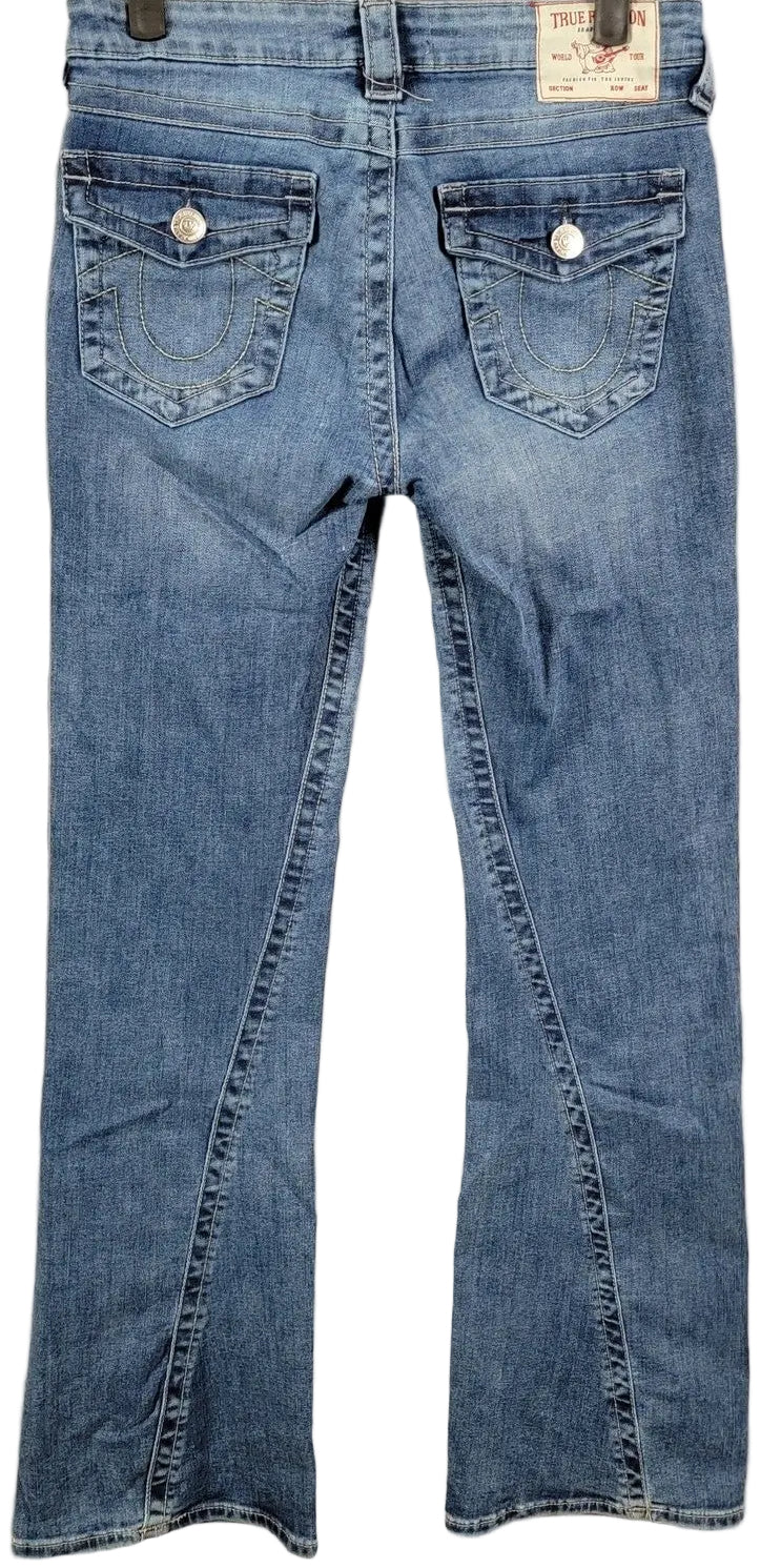 True Religion Joey Flare Jeans  Vintage Blue  Size 27