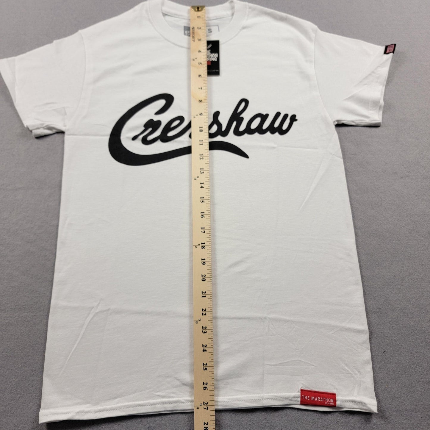 The Marathon Clothing Crenshaw Shirt Mens Small White Graphic Tee Streetwear8