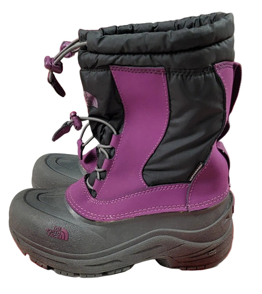 The North Face Alpenglow II Waterproof Girls Winter Boot Sz 20