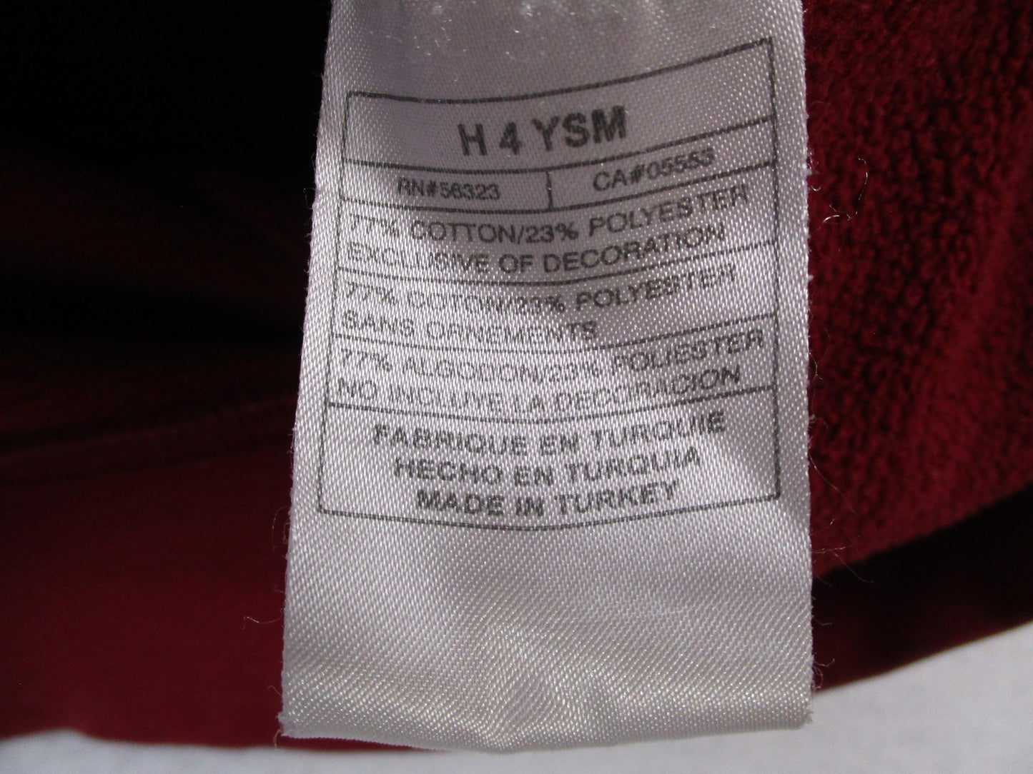 Nike Sweatshirt Mens Large Red Fleece Pullover Crewneck Small Swoosh Logo 16204