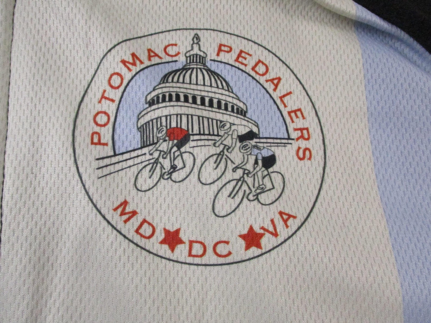 VOmax Potomac Pedalers Cycling Jersey Mens 4XL Washington DC Map Full Zip USA3