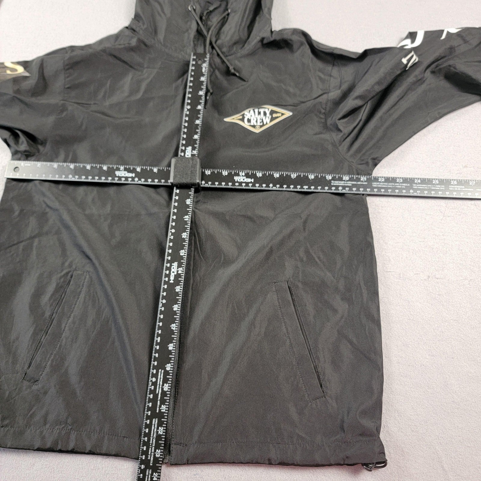 2 Pack Bundle Salty Crew Jacket Mens Medium Hooded Windbreaker Lightweight