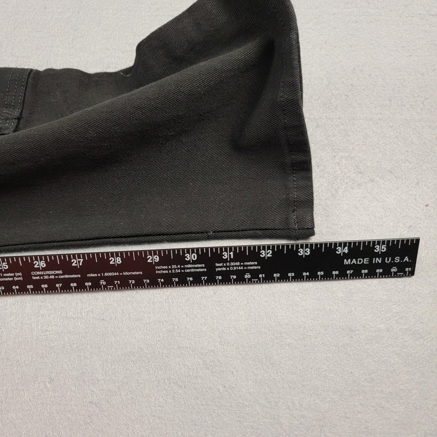 Decibel Cargo Pants Mens 34x34 Black Streetwear Multi Pocket Utility New Tag 9185