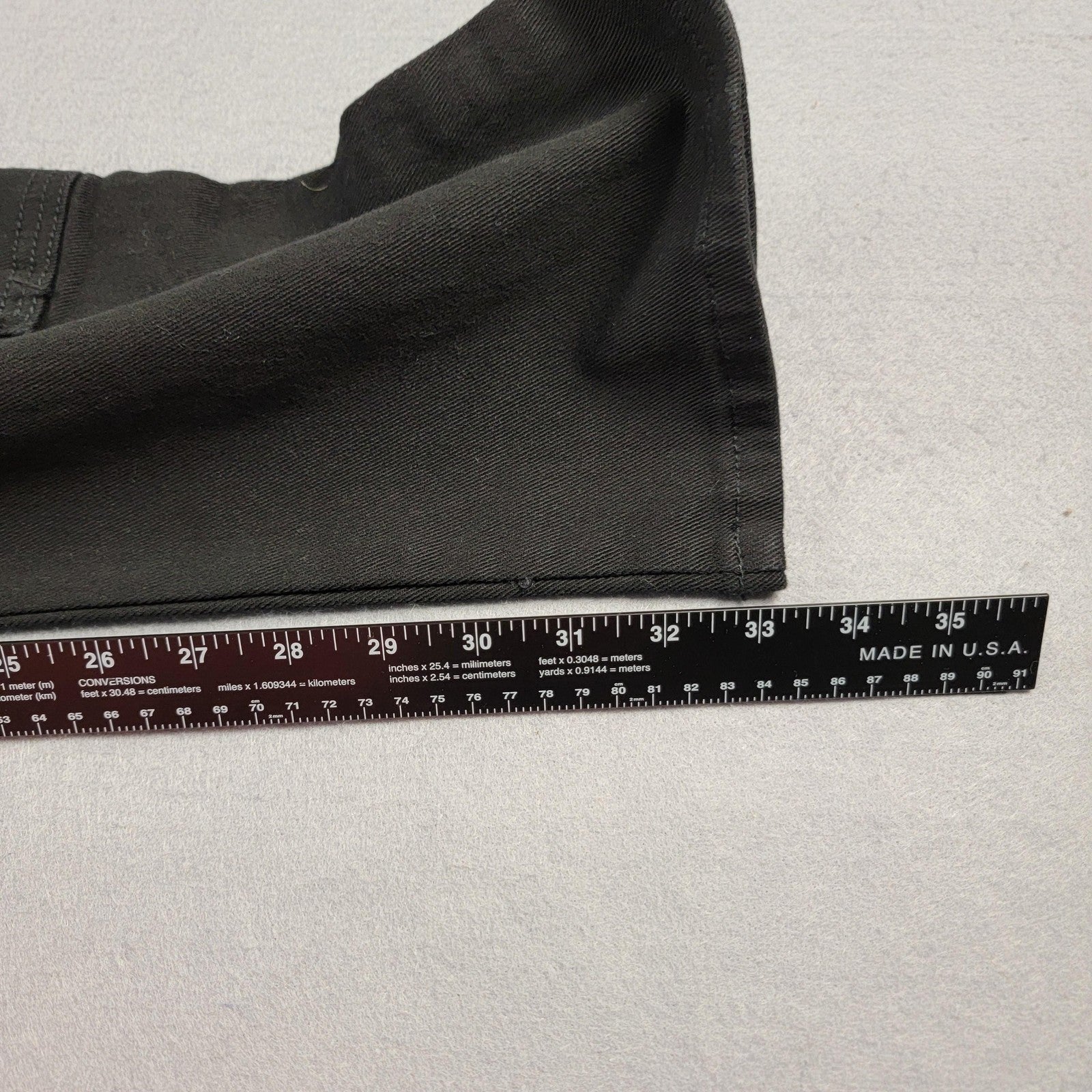 Decibel Cargo Pants Mens 34x34 Black Streetwear Multi Pocket Utility New Tag 9185