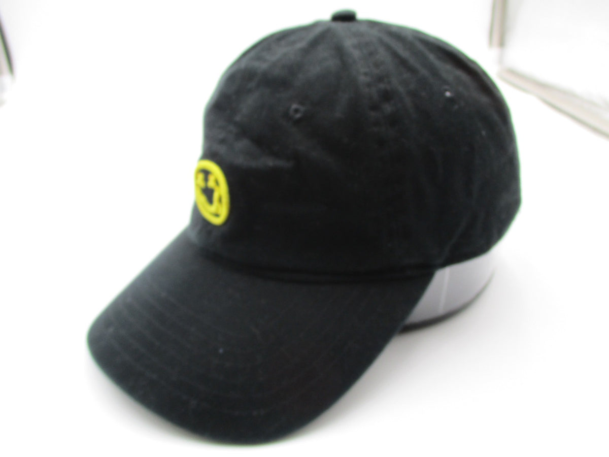 Nirvana Hat Cap Strap Back Mens One Size Black Smiley Face Rock Band Logo3