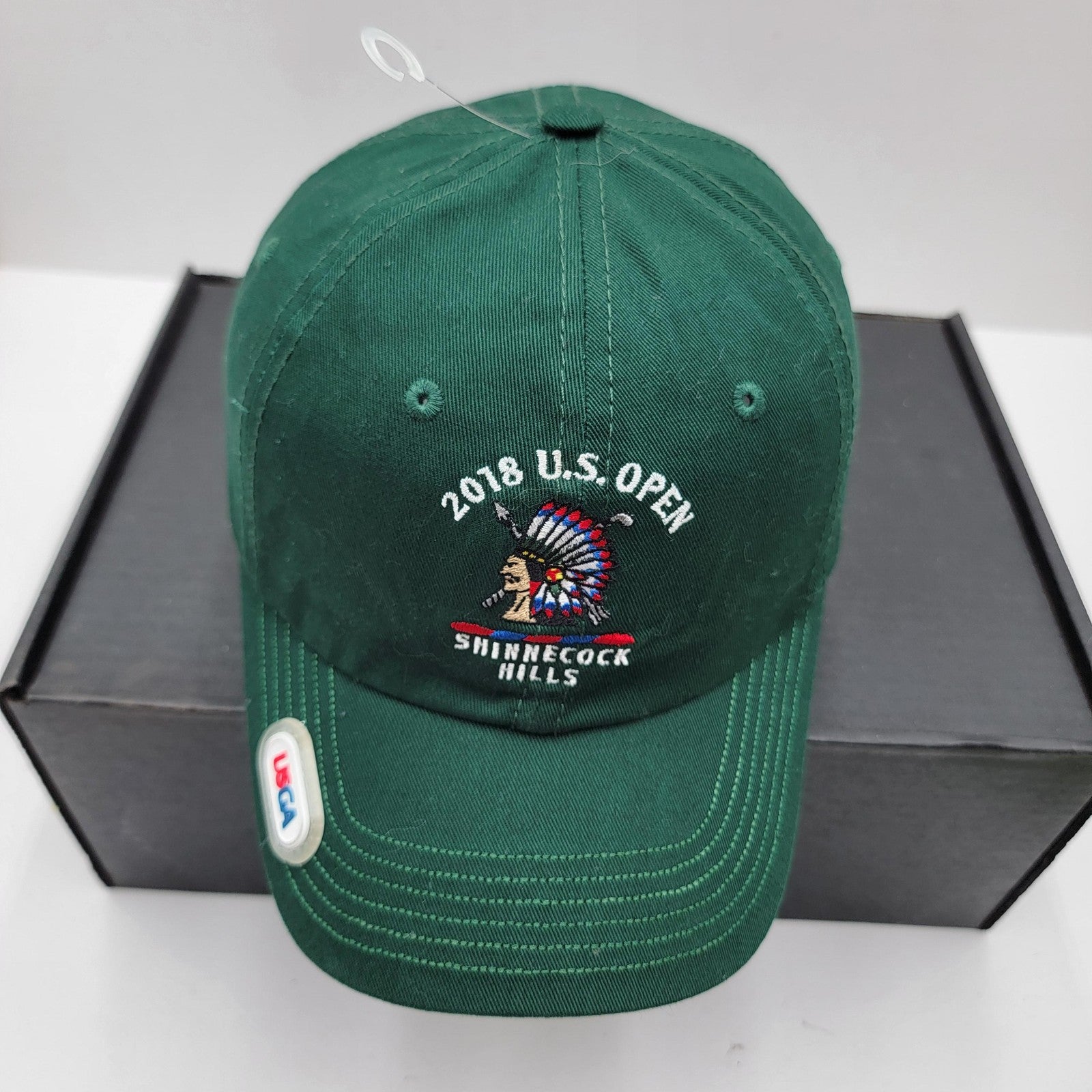 Shinnecock Hills Hat Cap Strap Back Green USGA Member 2018 U.S. Open Golf Mens1