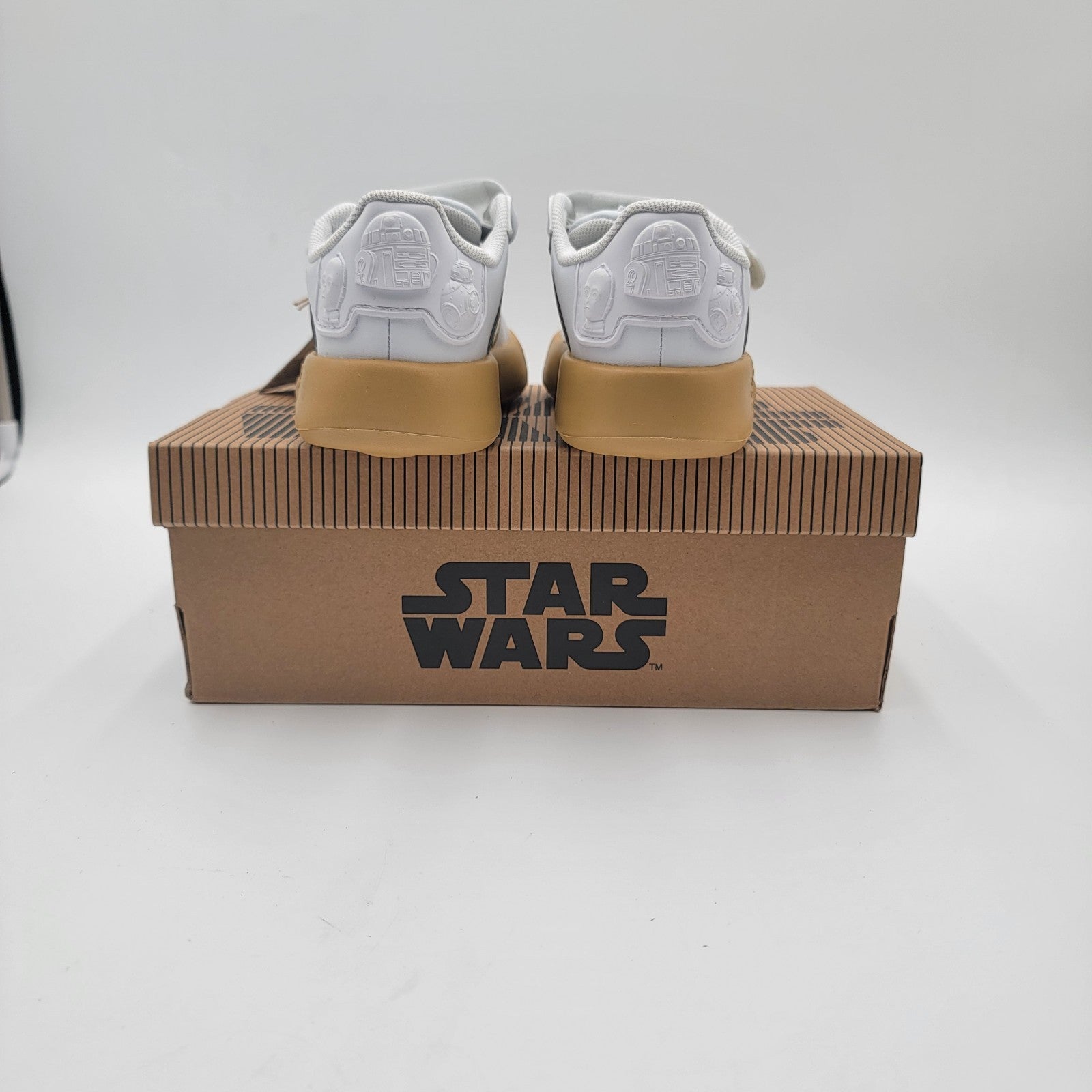 adidas Star Wars Grand Court 2.0 I C3PO Toddler Shoes IH1138 10K US White/Gold4