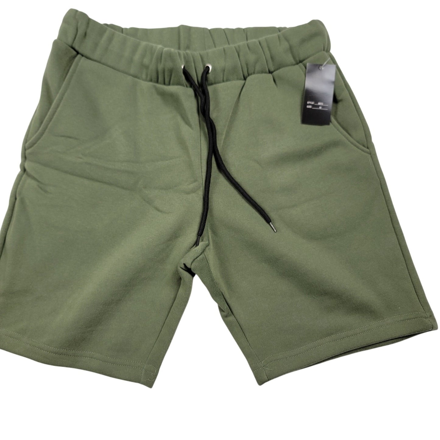 Arthur Beale Olive Fleece Shorts Size M Men's Casual Sweat Shorts0