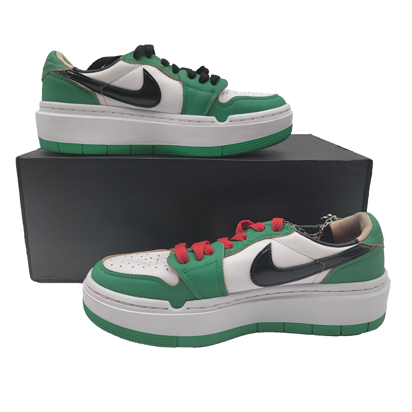 Nike W Air Jordan 1 Elevate Low SE DQ8394301 W Size 6, Green/Black/White