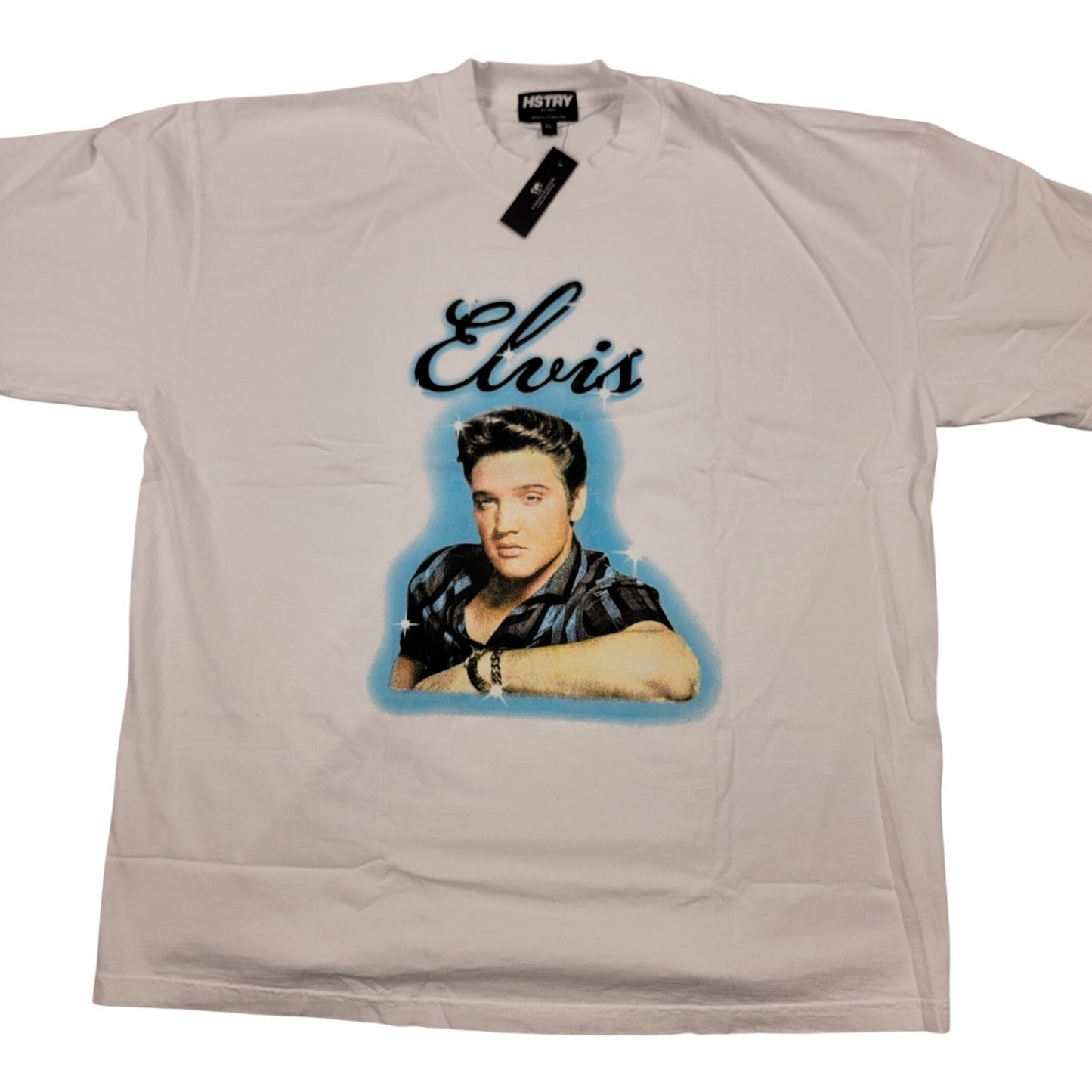 HSTRY by NAS Elvis Presley 2Pack XL T Shirts NWT Black & White