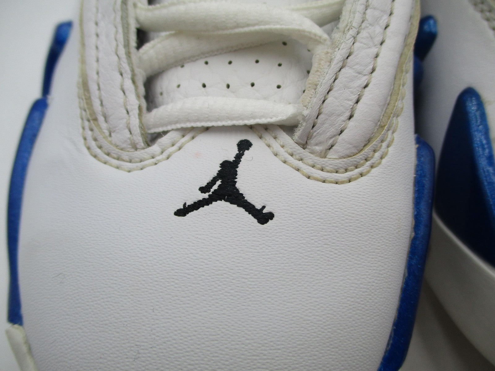 Jordan Air Jordan 14 Retro Shoes Youth Size 5.5Y White Blue Sneakers 487524-1042