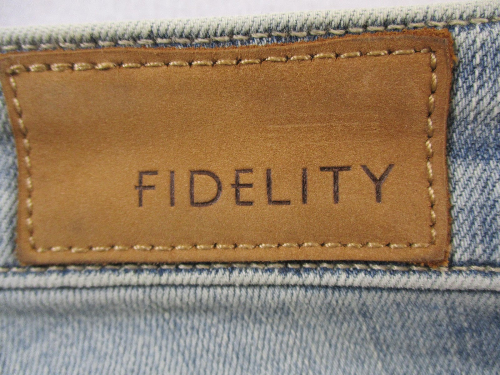 Fidelity Stevie Jeans Womens 26 Blue Slim Straight Slit Hem Daytona Wash 144811