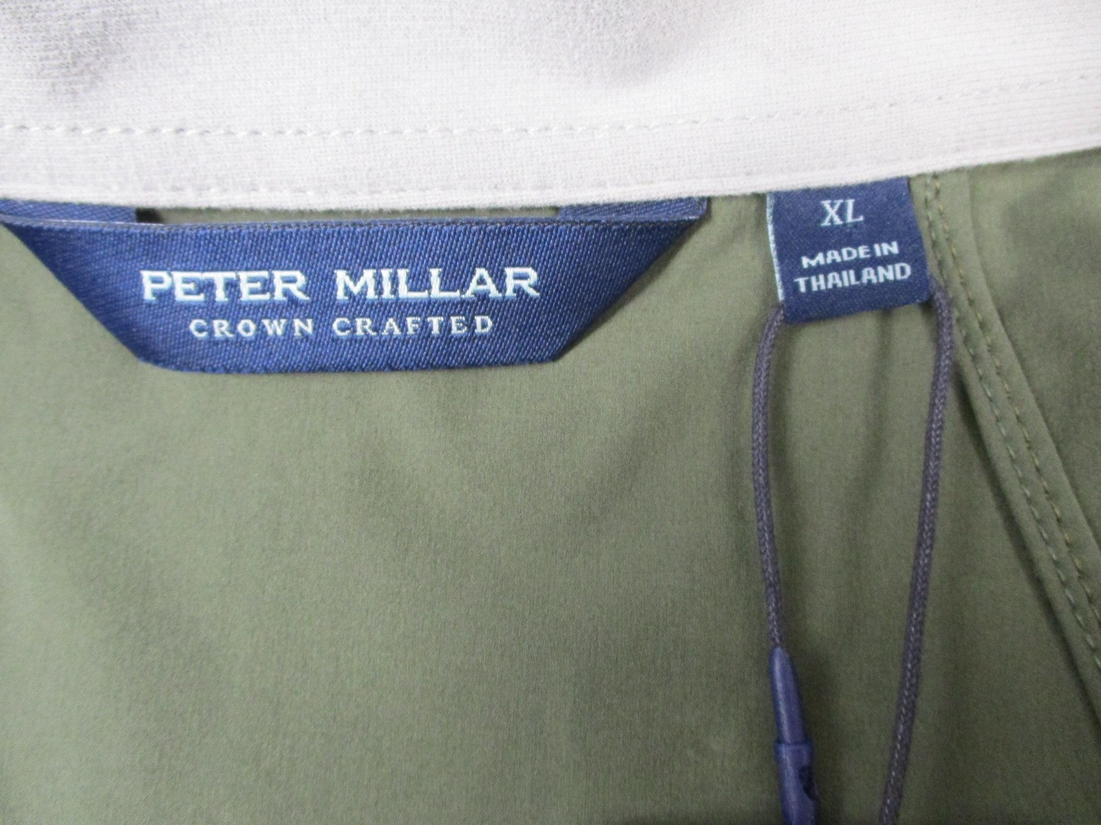 Peter Millar Crown Crafted Jacket Mens XL Green 1/4 Zip Golf Windbreaker 13212