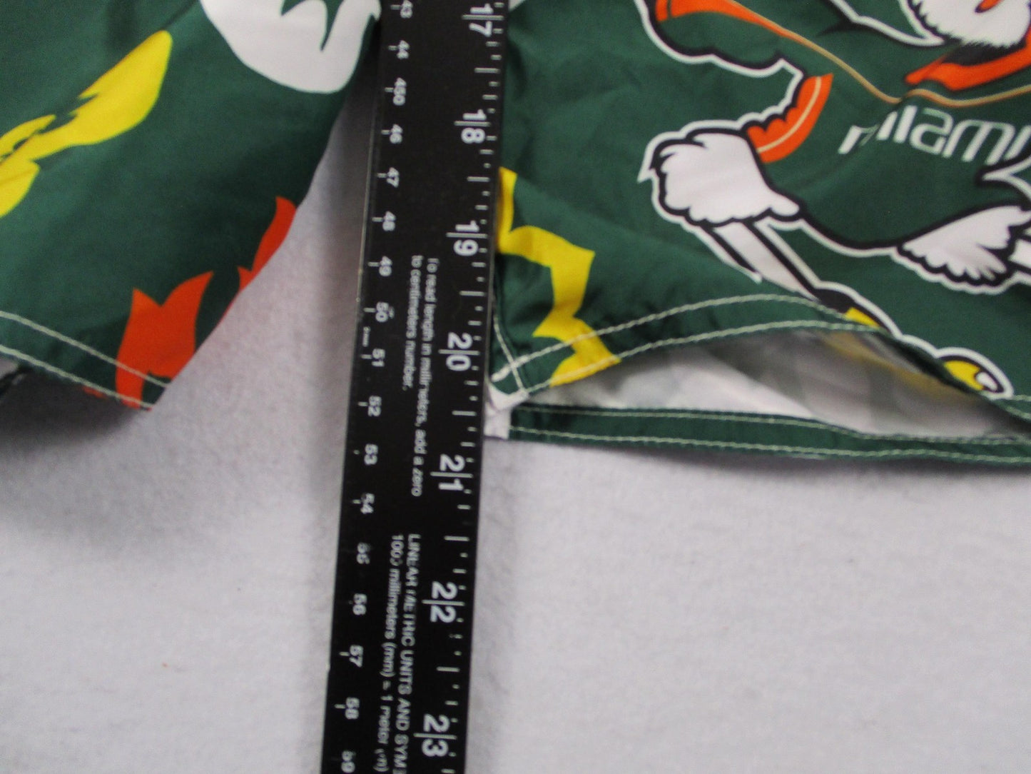 Miami Hurricanes Shorts Mens 30 Green NCAA Football Wes And Willy Swim Trunks9