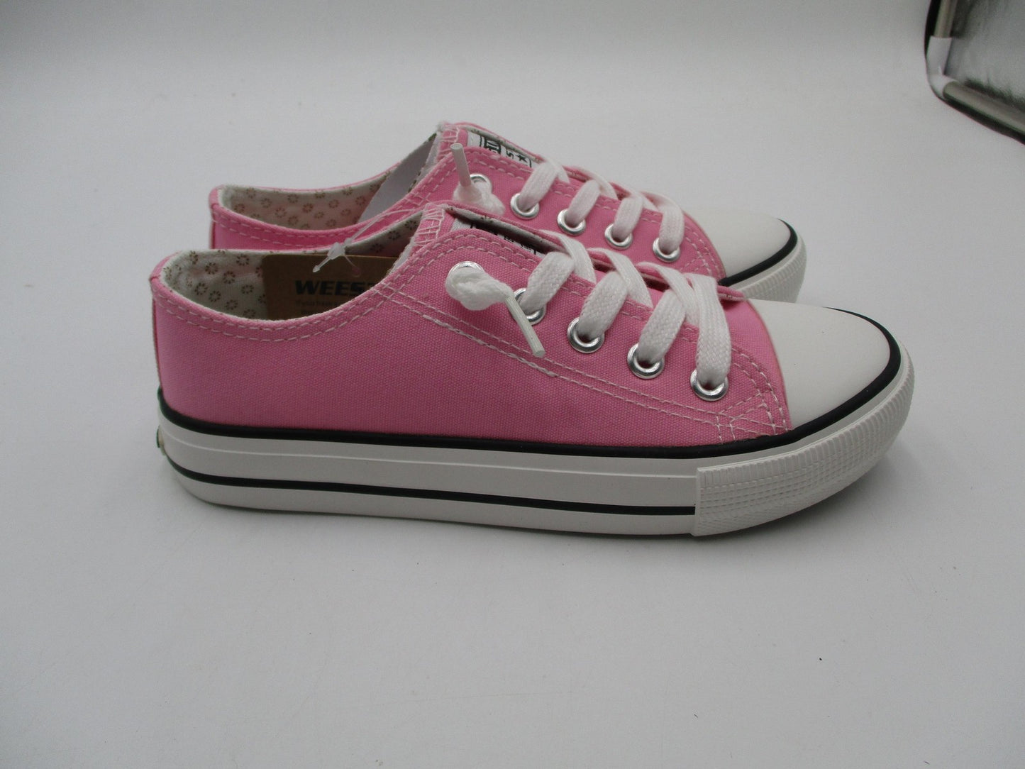 Weestep Originals Shoes Kids Size 13 Pink Canvas Low Top Lace Up Sneakers5