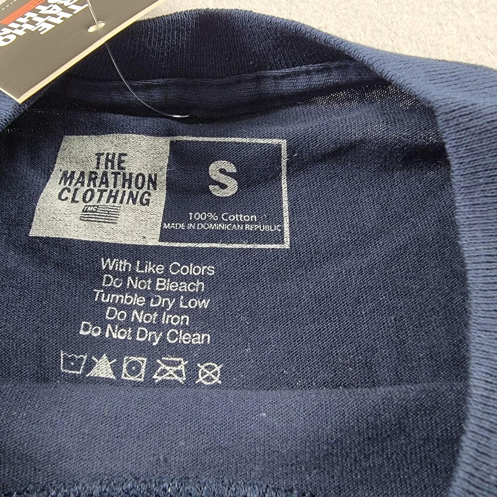 The Marathon Clothing Crenshaw Shirt Mens Small Blue Graphic Tee TShirt Cotton2