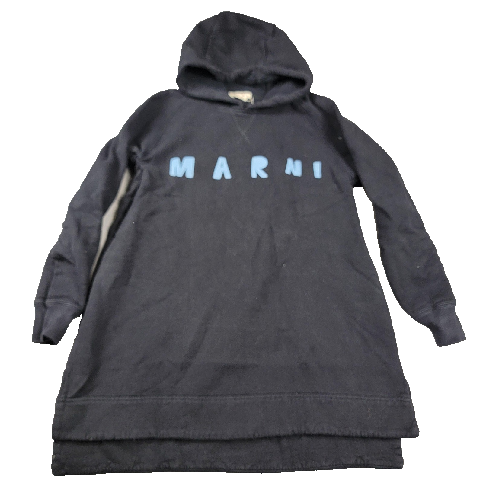 Marni Logo Overfit Hoodie Pullover Unisex Size 40 Long Sleeve Sweatshirt