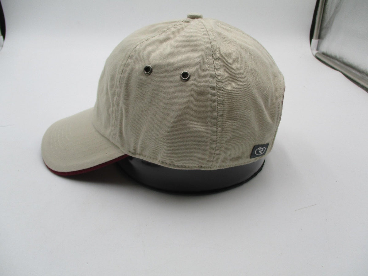 Richardson Hat Cap Strap Back Mens One Size Beige Maroon Baseball Twill 3353