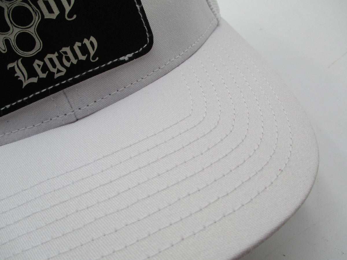 Richardson Hat Cap Snap Back Mens One Size White Mesh Trucker Bad Boy Legacy3