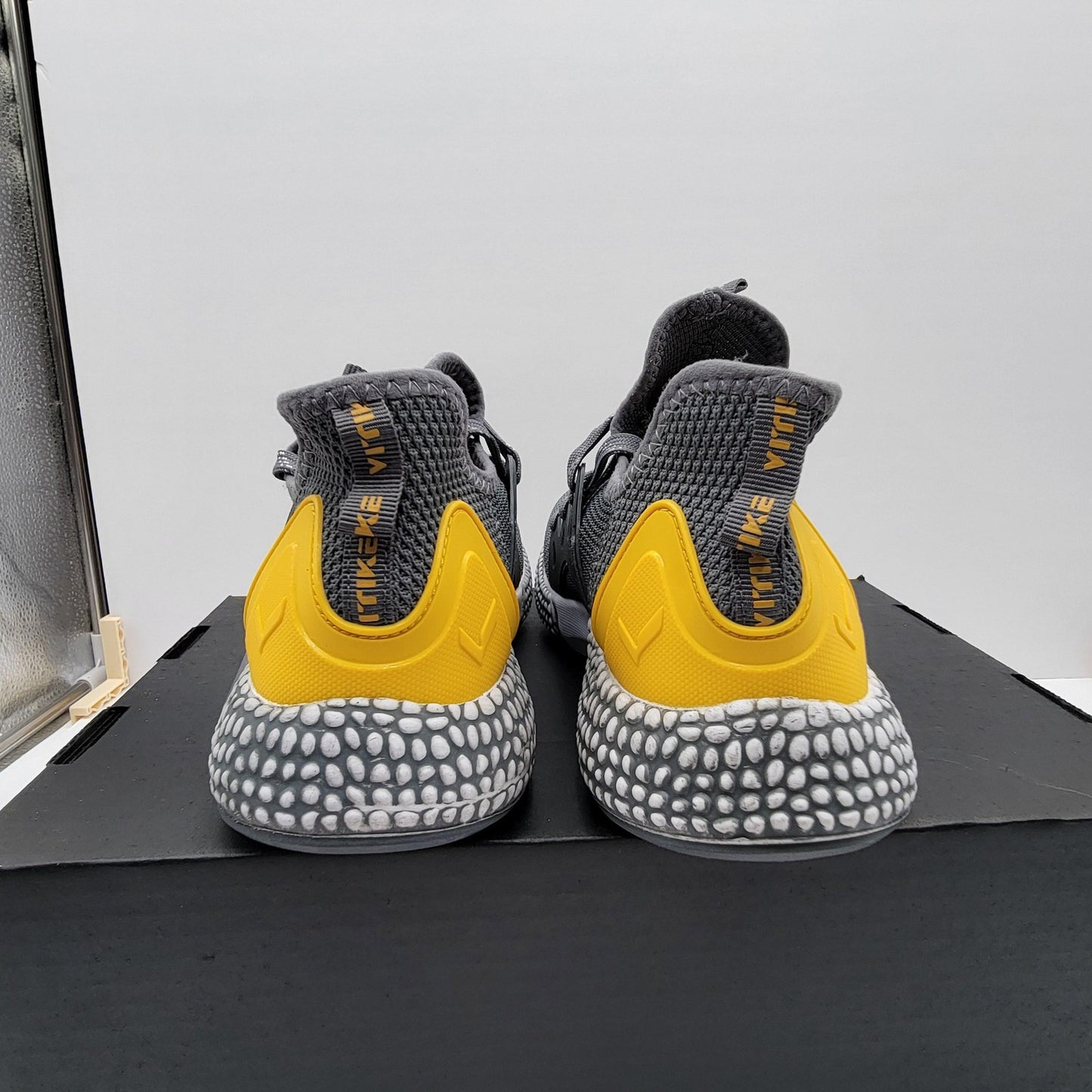 Vitike Shoes Womens Size 37 Gray Yellow Mesh Walking Casual Lightweight Sneakers3