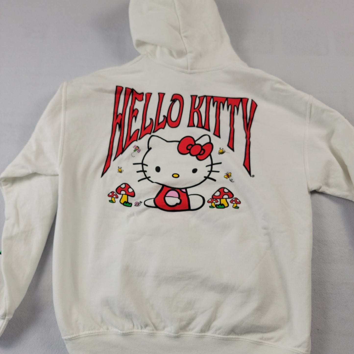Hello Kitty Sanrio Unisex Hoodie White Sz L