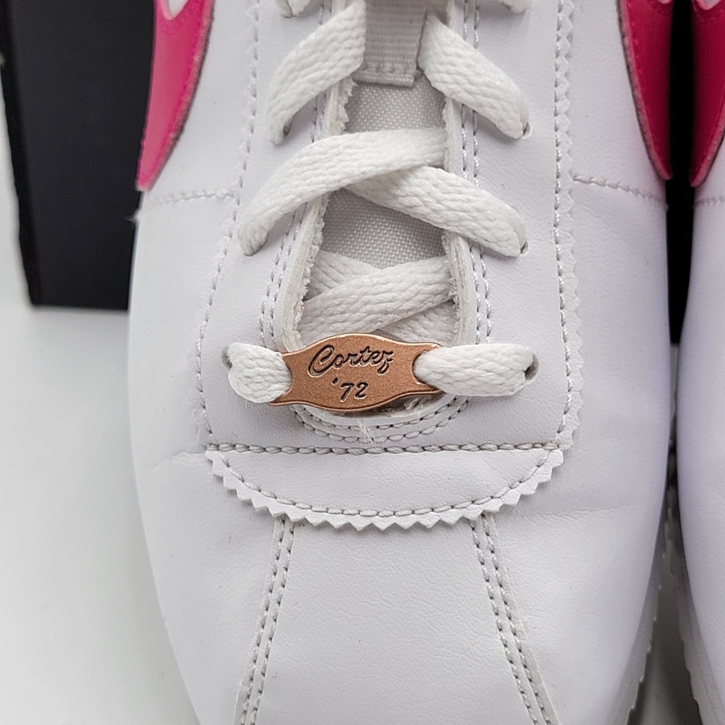 Nike Cortez Basic SL GS White Pink Prime Kid Shoes 7Y Valentine 904764109