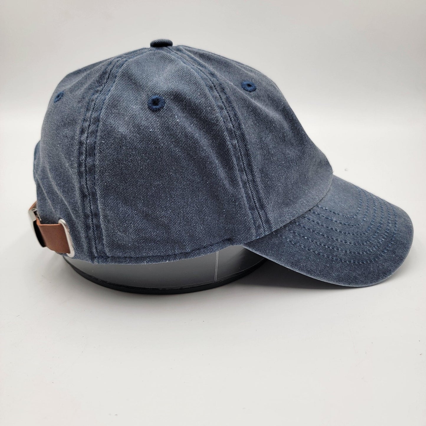 UpWest Hat Cap Strap Back Blue Denim Embroidered Mens One Size Casual Classic4