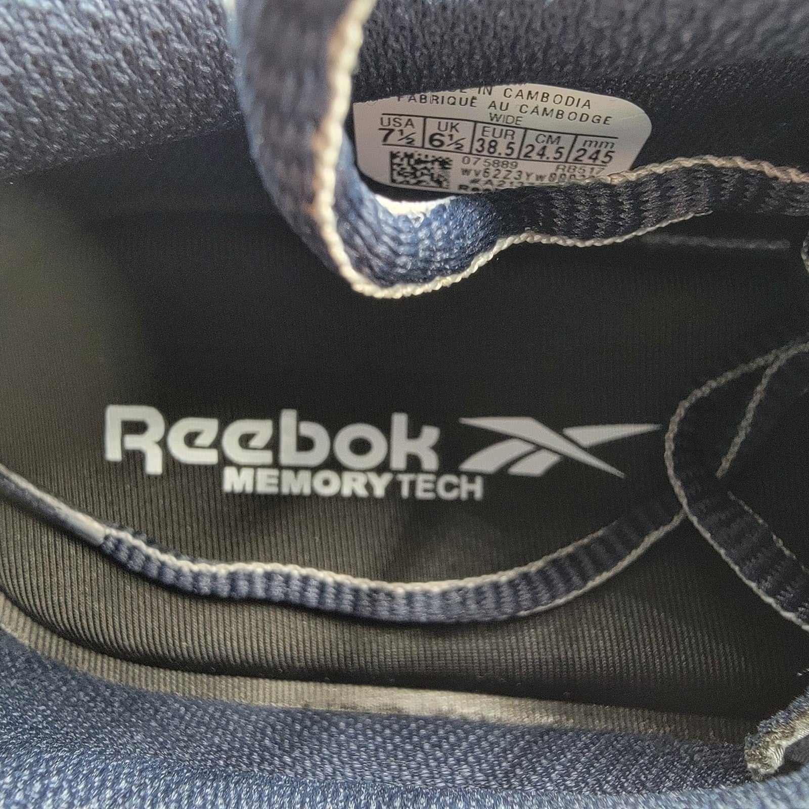 Reebok Floatride Energy Daily Athletic Work Shoe Blue Womens Sz 7.5W RB5177