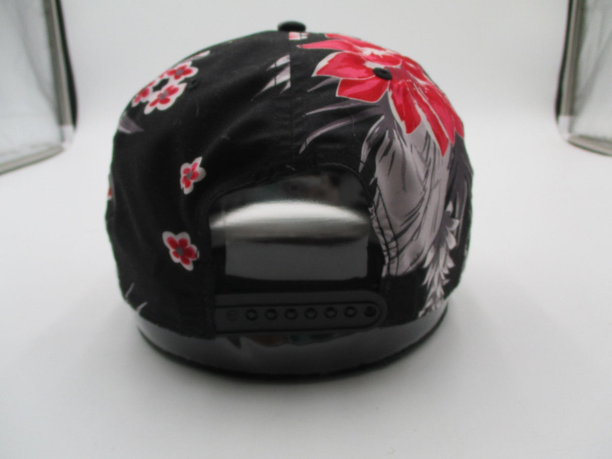 Chicago Bulls Hat Cap Snap Back One Size Floral Black NBA Basketball 47 Brand6