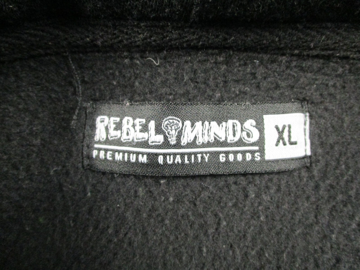 Rebel Minds Hoodie Mens XL Black Pullover Fleece Sweatshirt Stay High Paradise2