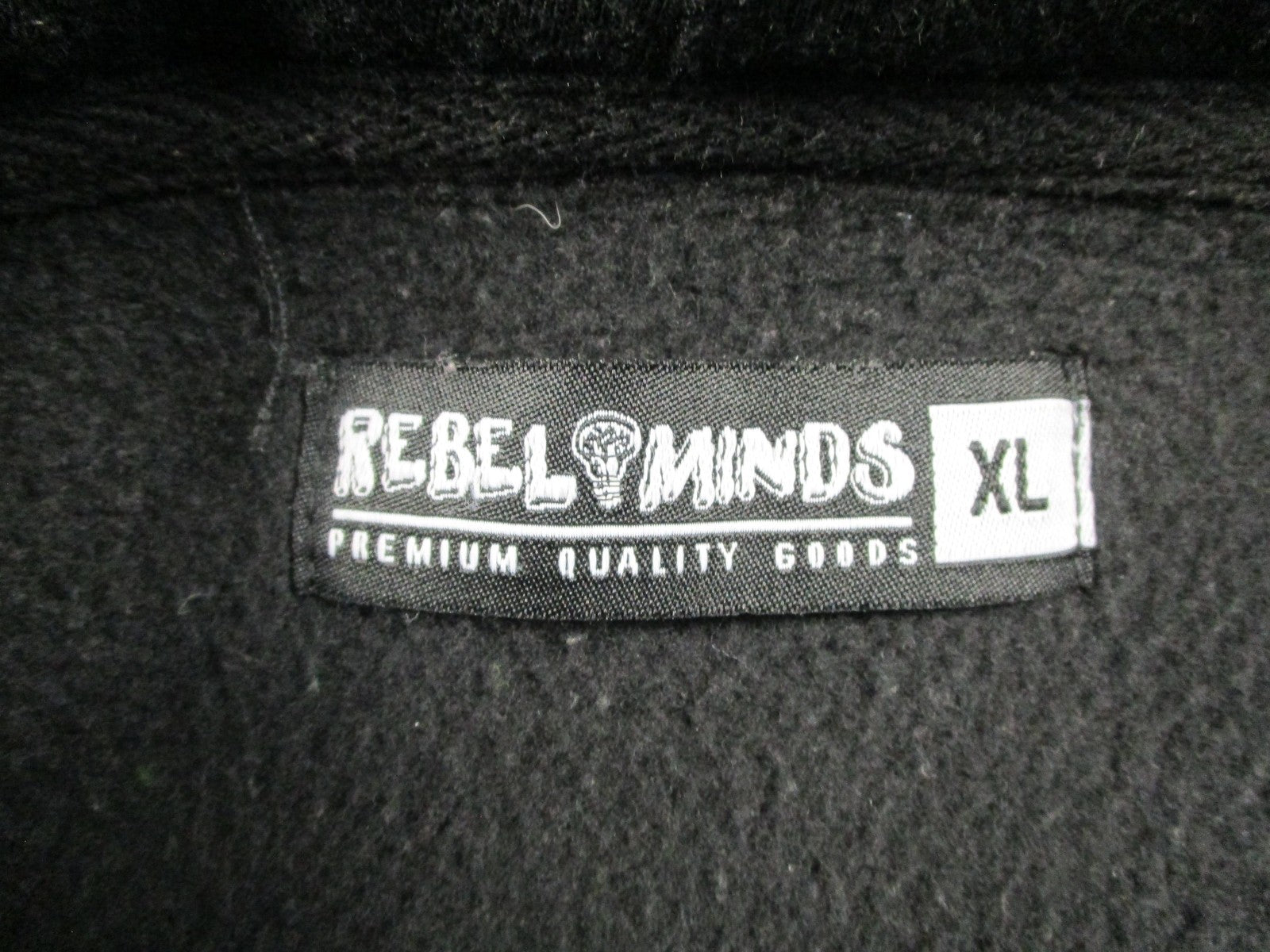 Rebel Minds Hoodie Mens XL Black Pullover Fleece Sweatshirt Stay High Paradise2