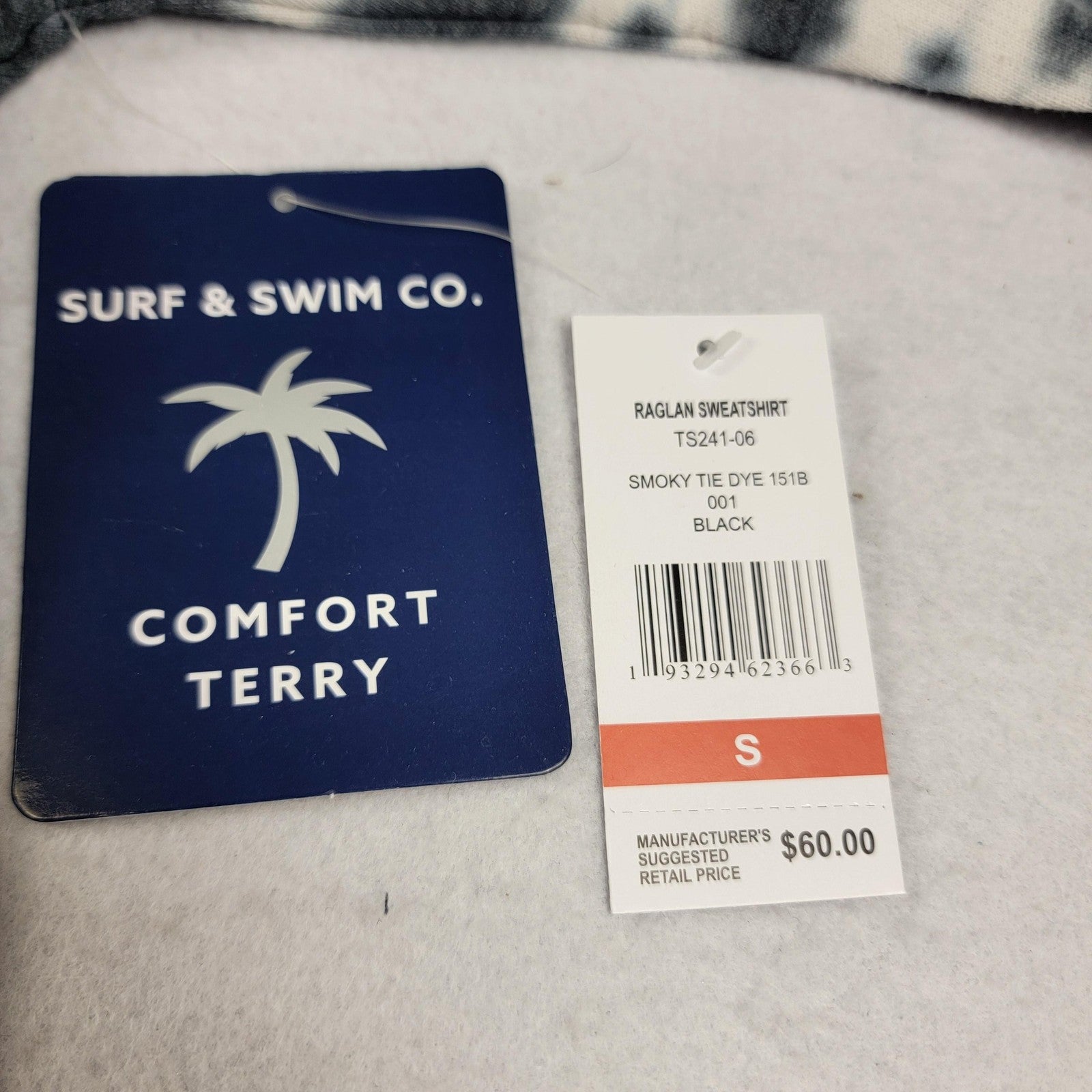 2 Pack Page & Tuttle/Surf & Swim Co Pullovers Gray & Tie Dye Sz S