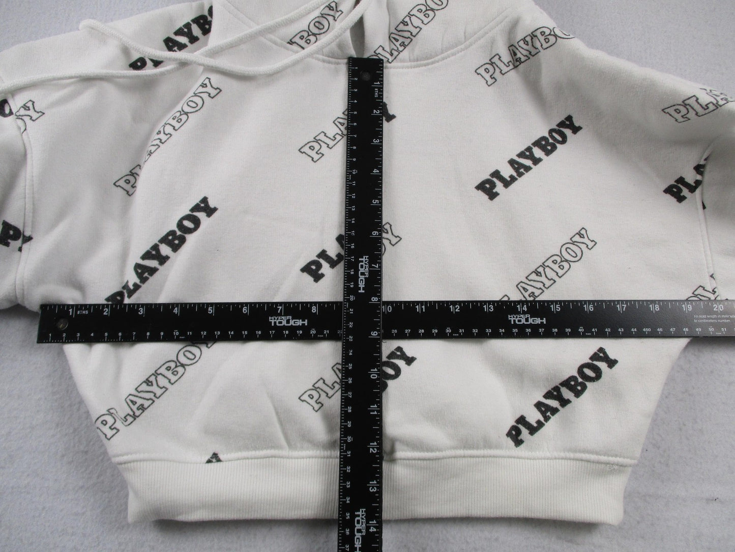 Missguided X Playboy Tracksuit Set Women's 2 White Fleece Hoodie & Joggers8
