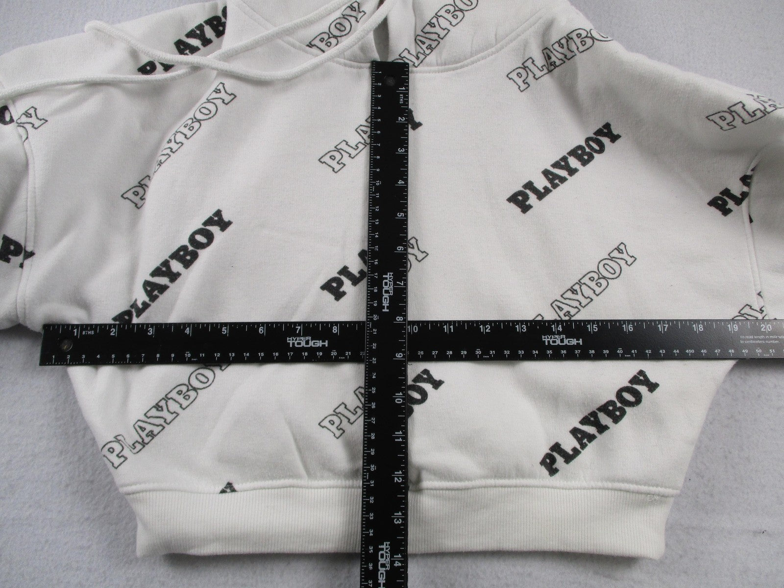 Missguided X Playboy Tracksuit Set Women's 2 White Fleece Hoodie & Joggers8