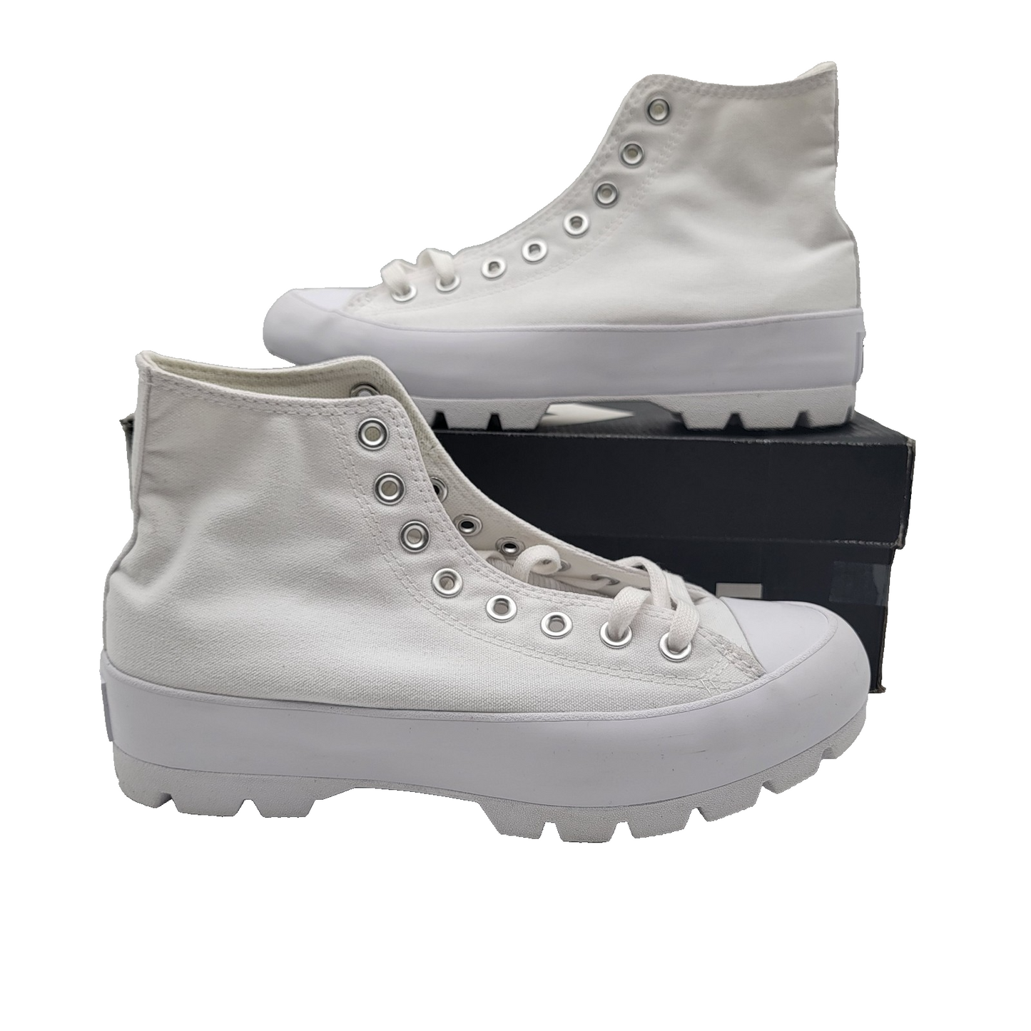 Converse CTAS Lugged Hi Women’s 9.5 White Platform Chunky Sole Sneakers w/ Box0