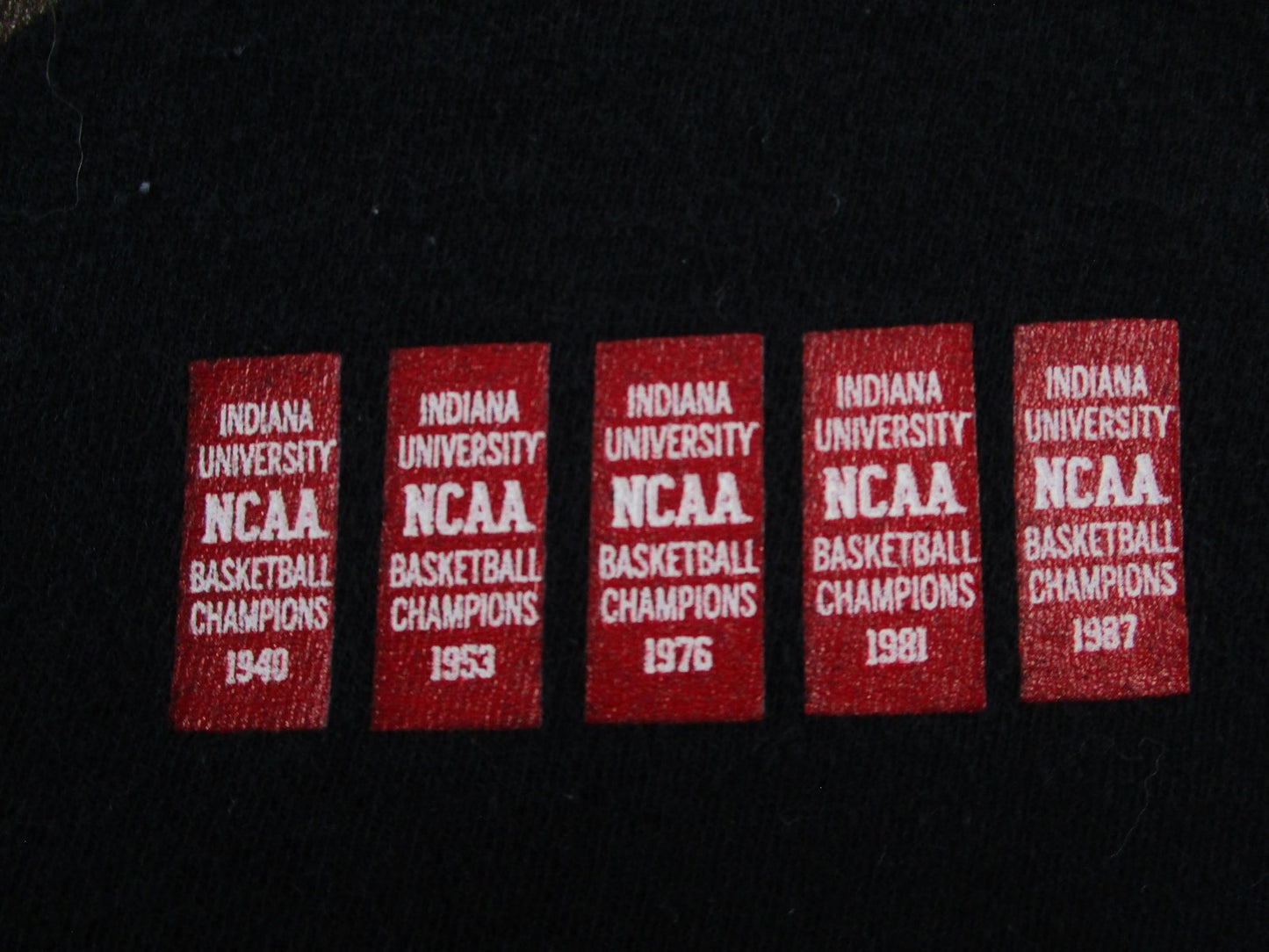 Indiana Hoosiers Shirt Mens Small Black NCAA Basketball Adidas Dunk Graphic Tee5