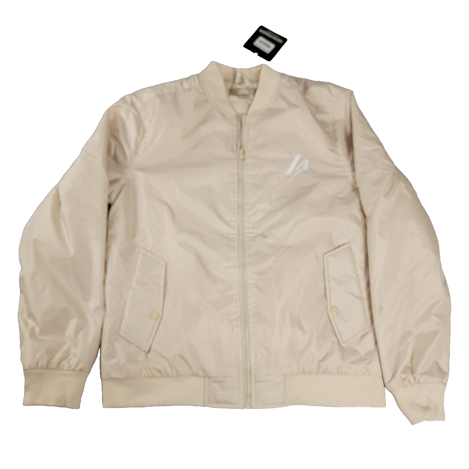 CLSC Varsity Script Jacket Cream Beige LA Logo Bomber Medium Streetwear