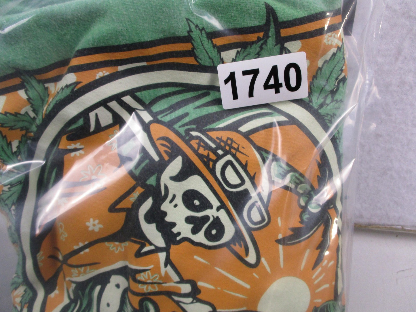 Bella + Canvas Ghost OG Shirt Mens 2XL Green Skeleton Surf Weed Graphic Tee11
