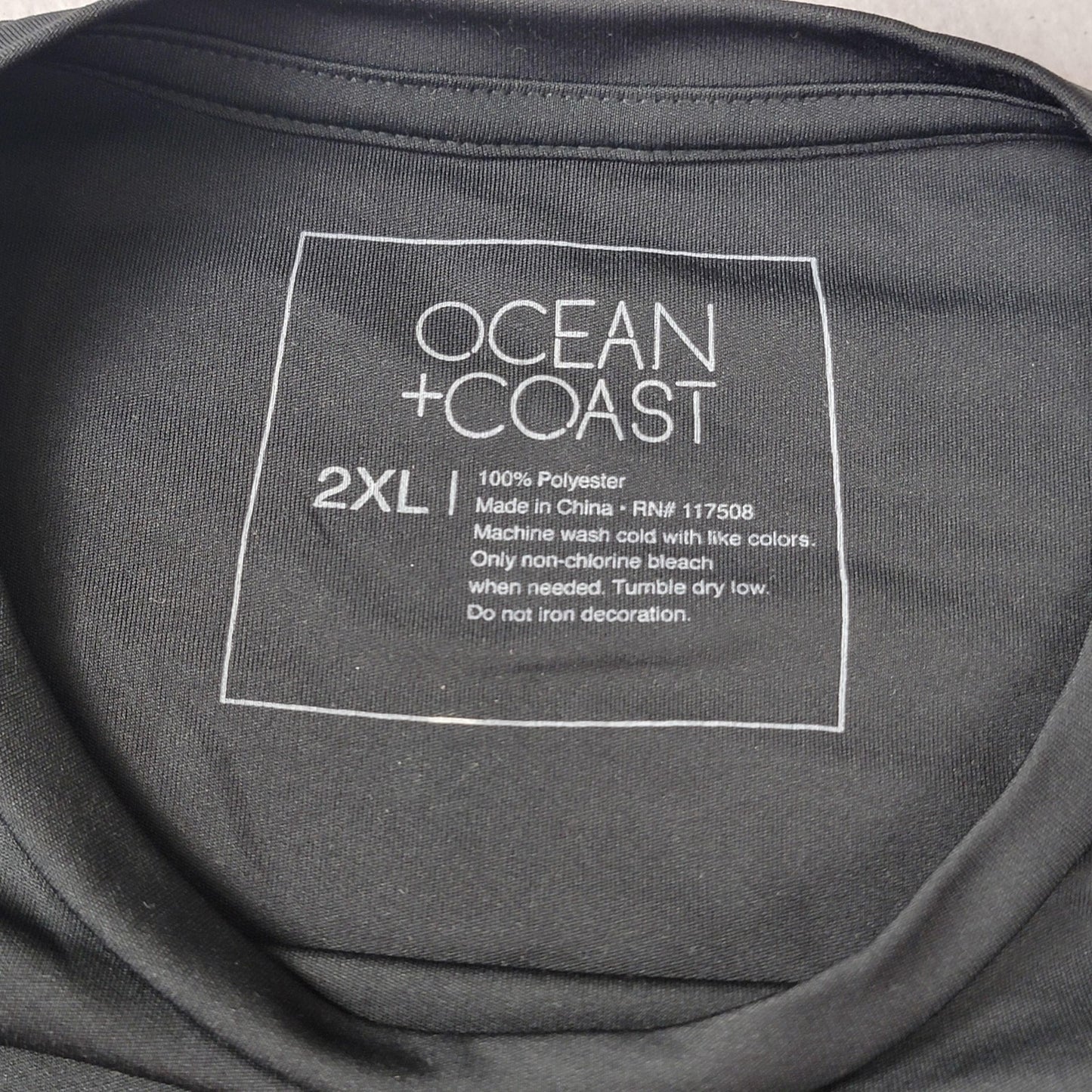 2 Pk Ocean+Coast Southern Angler Fishing & GI Joe Mens 2XL Black
