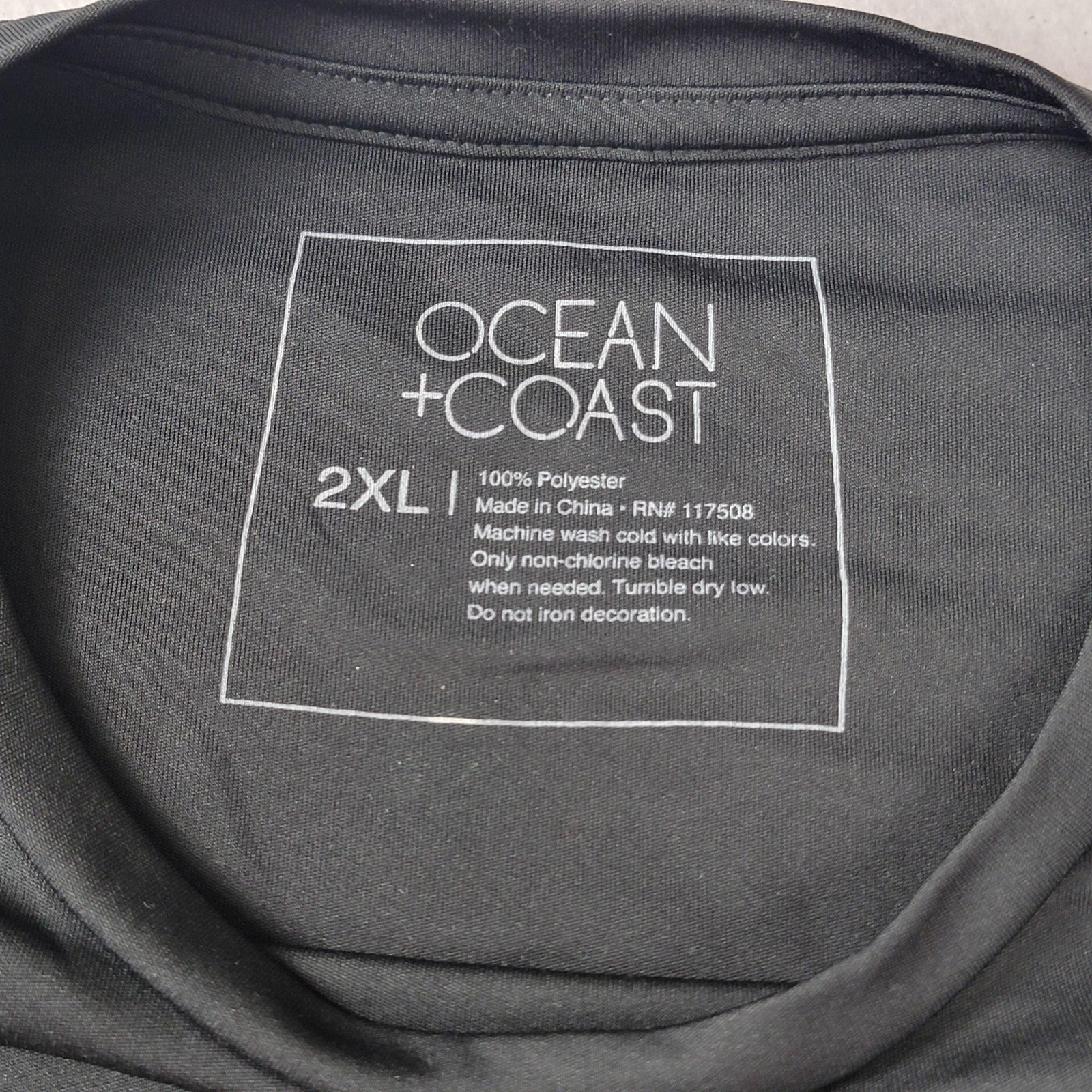 2 Pk Ocean+Coast Southern Angler Fishing & GI Joe Mens 2XL Black