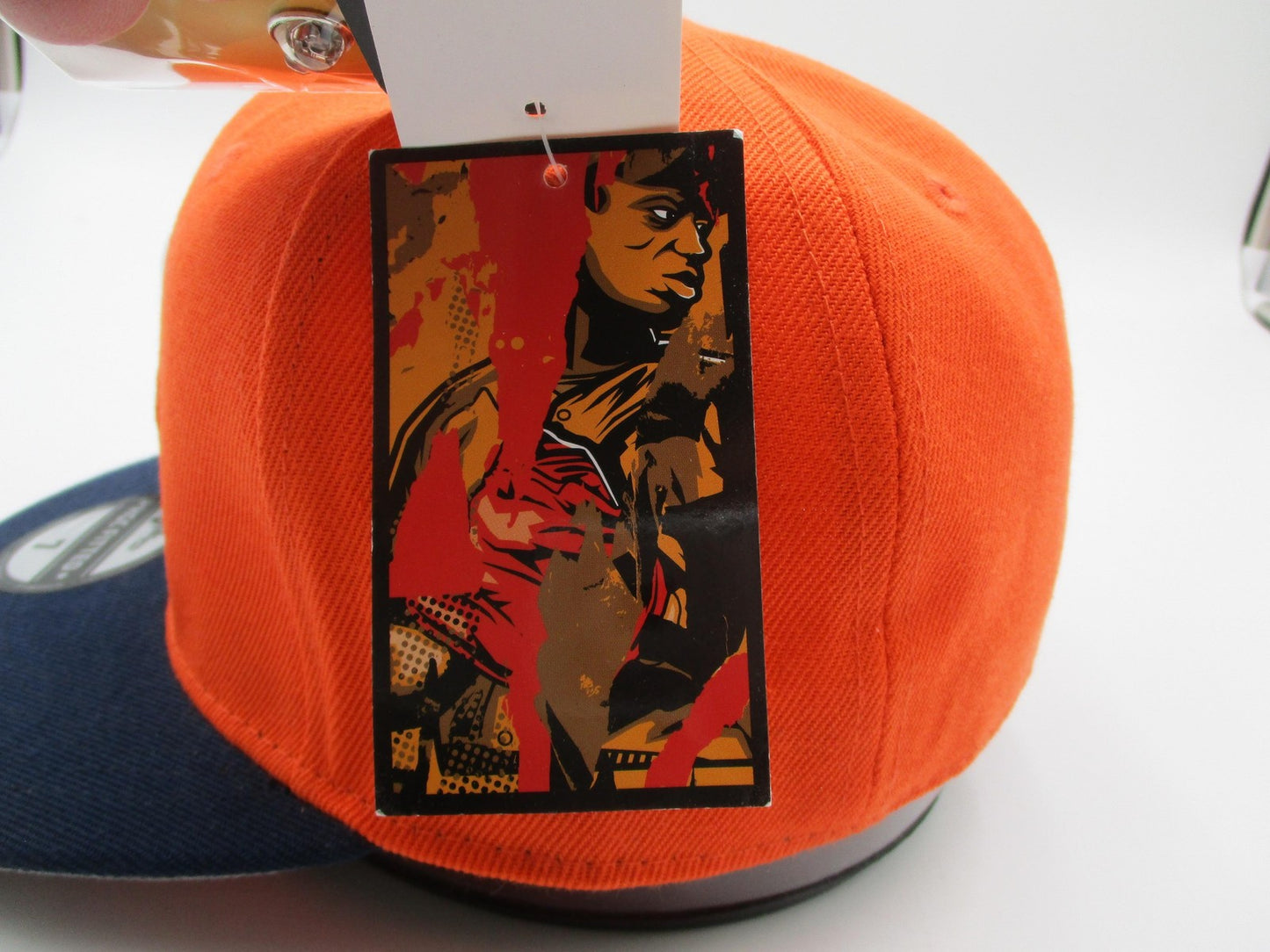 Detroit Stars Hat Cap Fitted Mens 7 Orange Navy Negro Leagues Baseball Headgear7