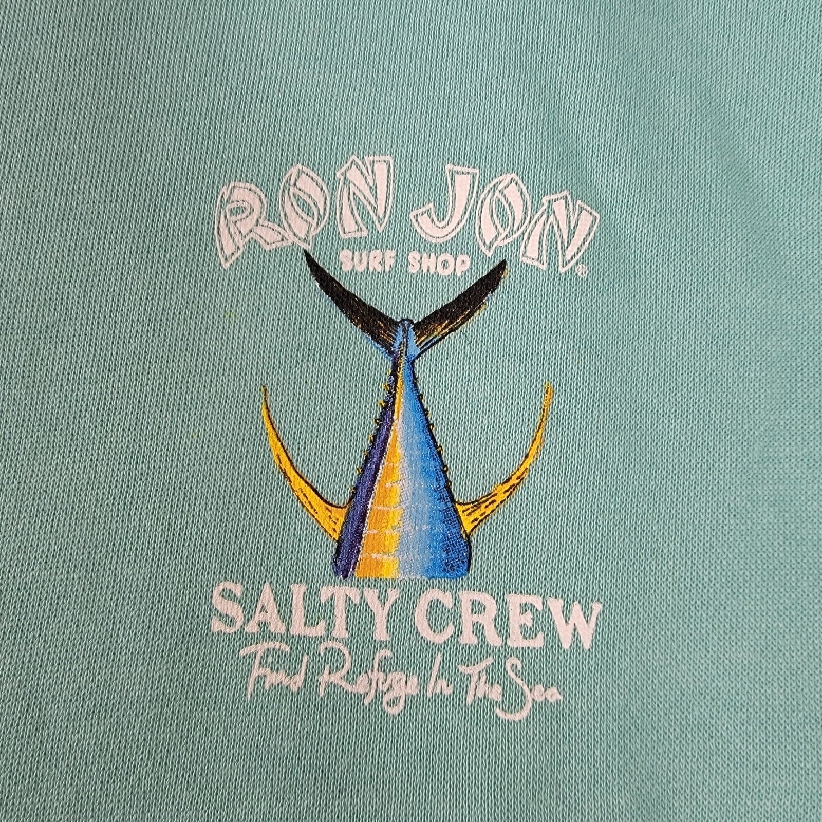 Salty Crew x Ron Jon Surf Shop Hoodie Womens Sz M Green