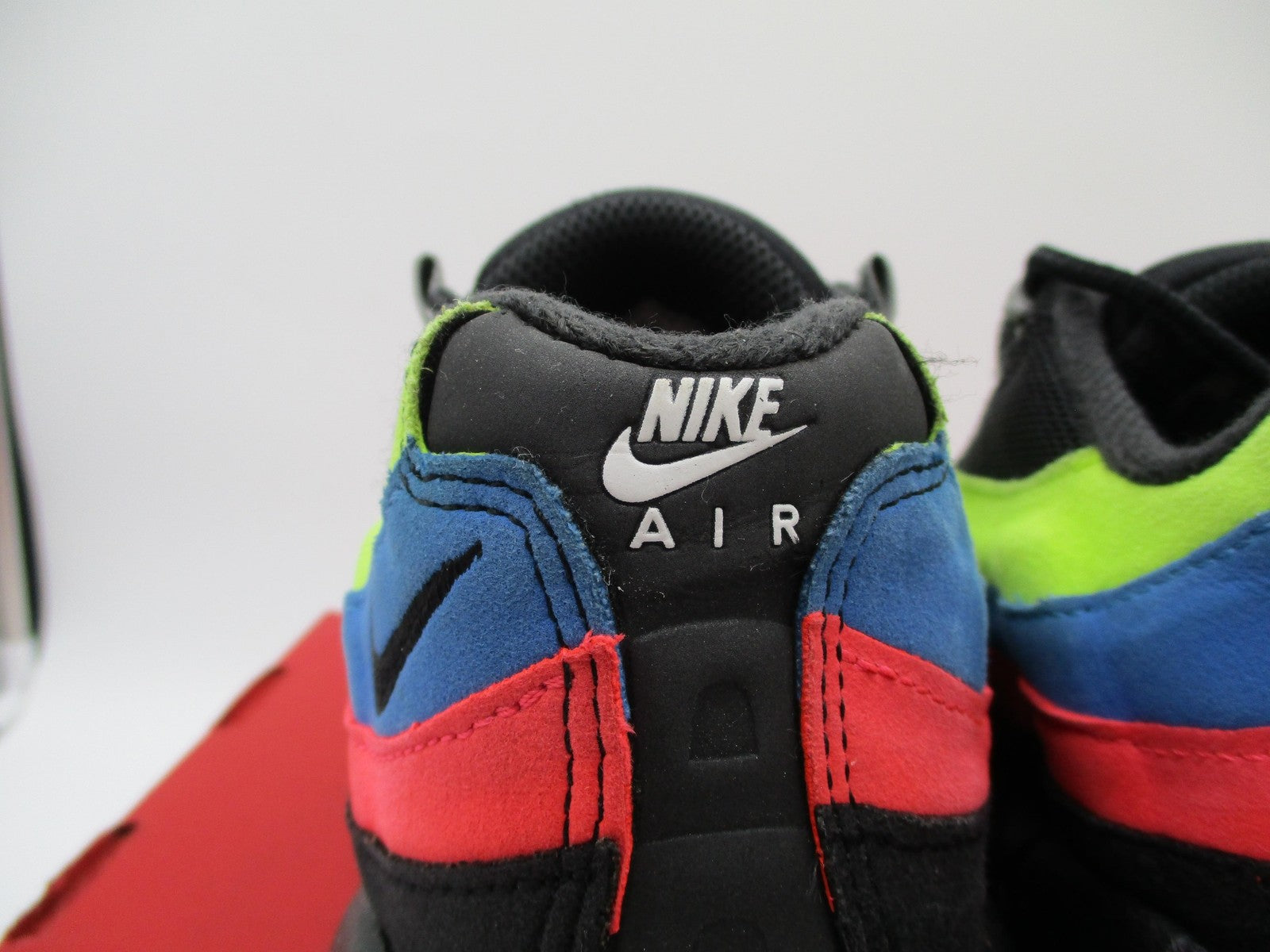 Nike Air Max 95 Shoes Youth Size 5Y Black Volt Blue Red Green DZ5635001 1F97