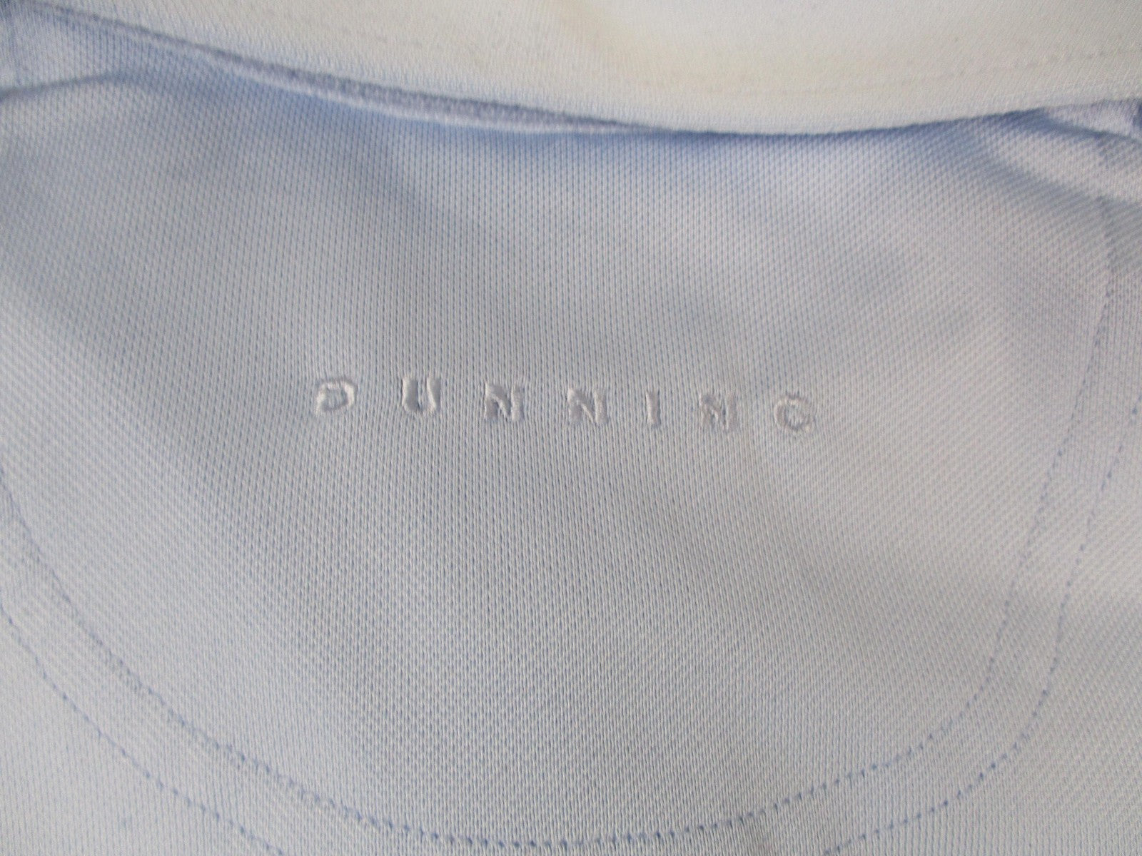 Dunning Golf Polo Shirt Mens XL Blue Coolmax Performance Sugar Foods New 133011