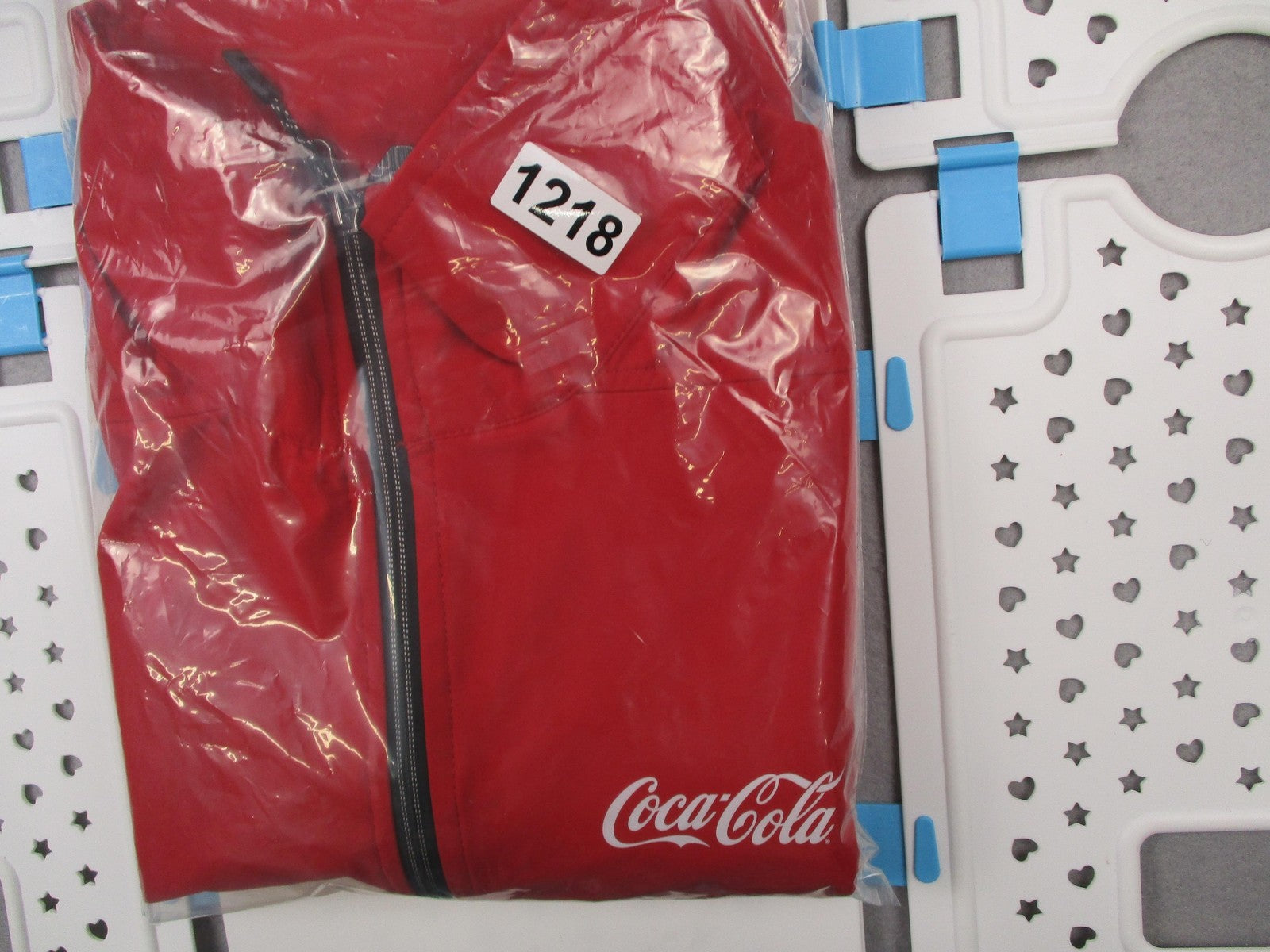 CocaCola Jacket Mens Small Red Full Zip Lightweight Trimark Logo