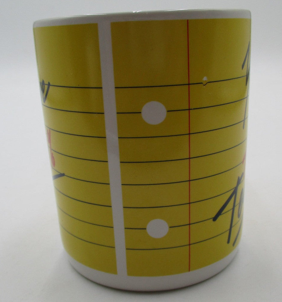 Avon Youre An A+ Teacher Coffee Mug Cup Yellow Pencil Handle Vintage Novelty2