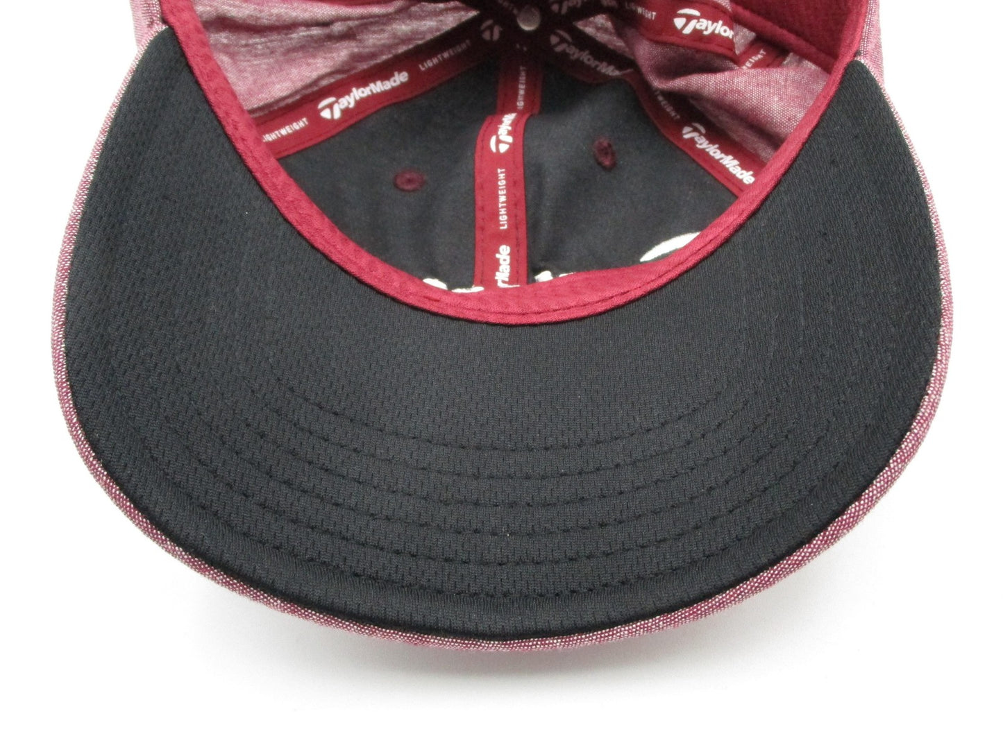 TaylorMade Hat Cap Strap Back Mens One Size Red Lightweight Golf Embroidered8
