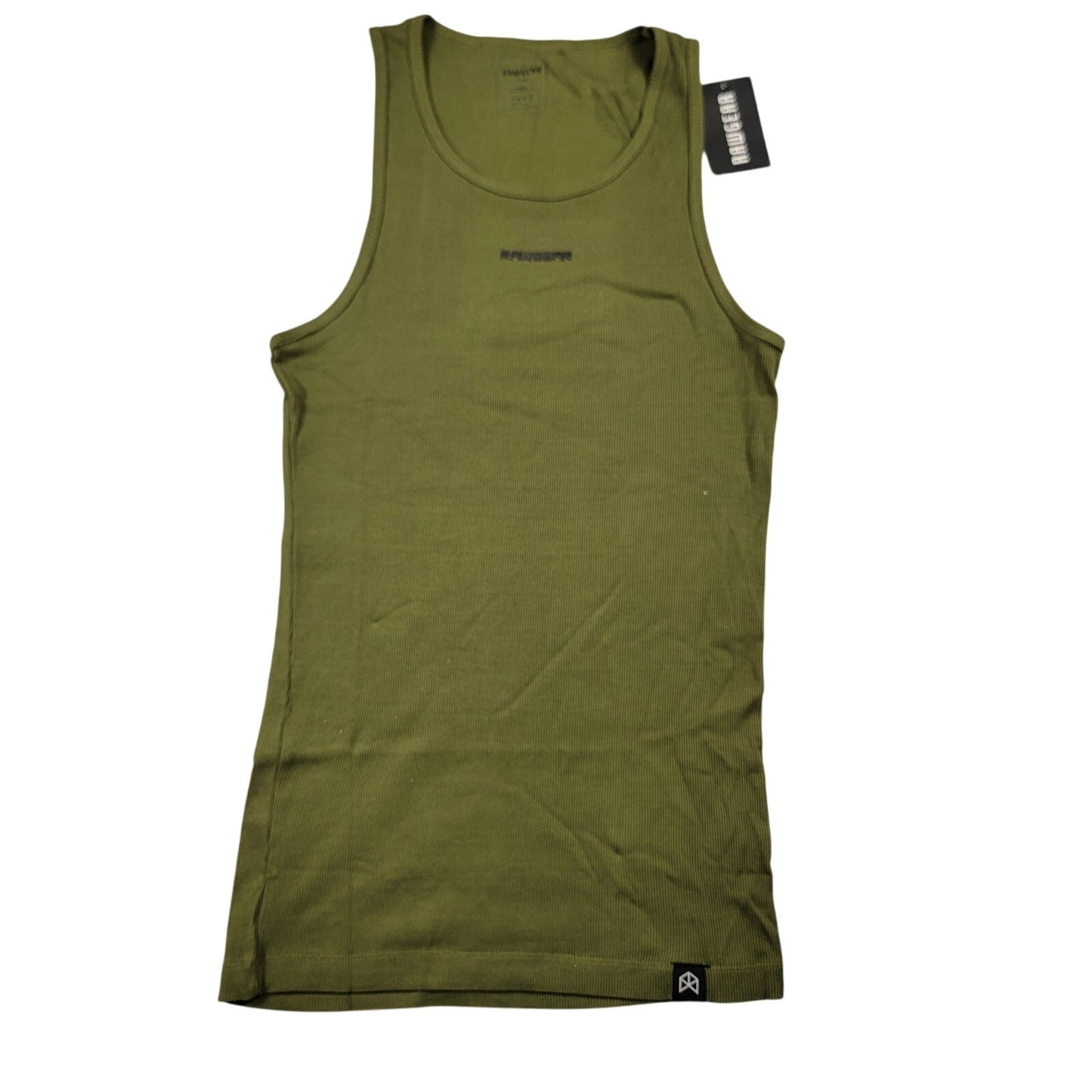 RawGear Ribbed Tank Top Olive Green Men’s XL New With Tags 100% Cotton