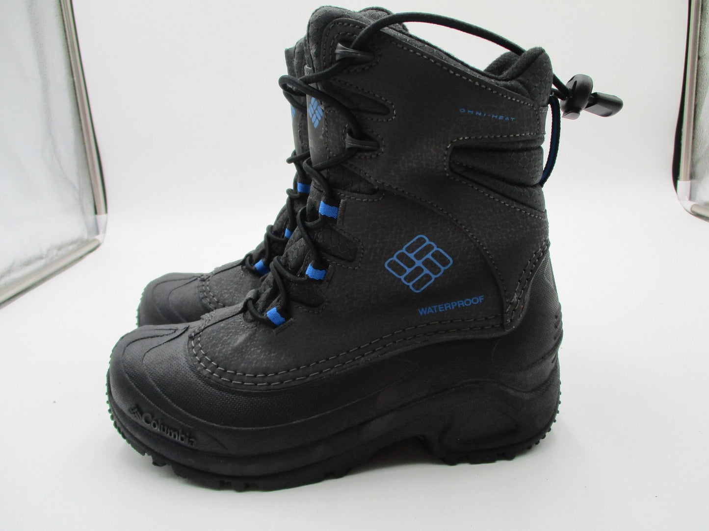 Columbia Omni-Heat Snow Boots Kids Size 3 Black Waterproof Insulated 17725610114