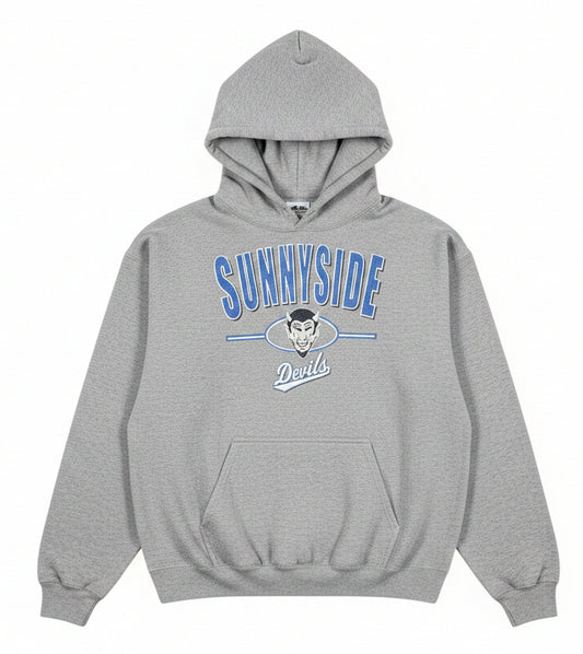 Classic Tucson AZ Sunnyside HS Blue Devils Gray Hoodie  XL